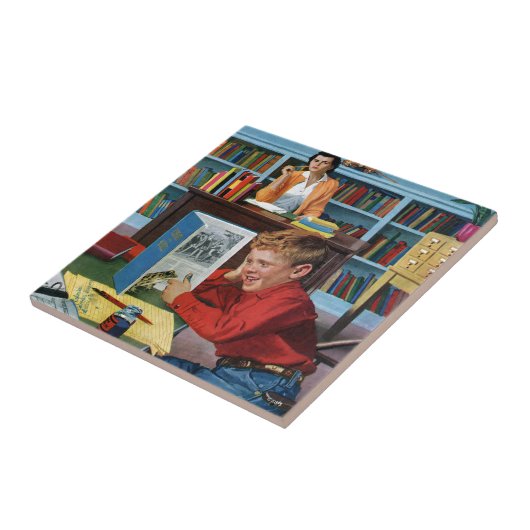 書斎の蛙 タイル (側面)