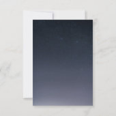 書星の夜空結婚で 出欠カード (裏面)