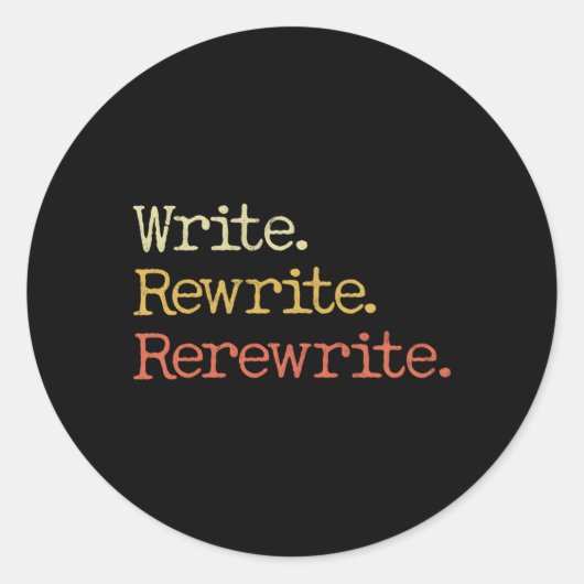 書書き直し作家書き直し作業 ラウンドシール (正面)