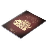 書本が赤く読なった ノートブック (左側)