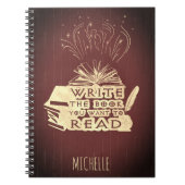 書本が赤く読なった ノートブック (正面)