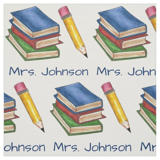 書架パーソナライズされた学校先生図書館 ファブリック (見本)