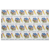 書架パーソナライズされた学校先生図書館 ファブリック (ファットクウォーター)