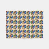 書架ライブラリ学校先生リーダー図書館司書 フリースブランケット (正面(横))