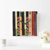 書棚時計 スクエア壁時計 (ホーム)