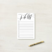 書渦巻形の道 – チェックボックスを実行リスト – 名前 ポストイット (デスク上)