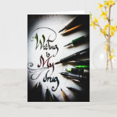 書熱狂する家宣言 カード (黄色い花)