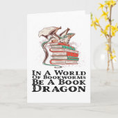書物 – ブックミームの世界ではブック・ドラゴン カード (黄色い花)
