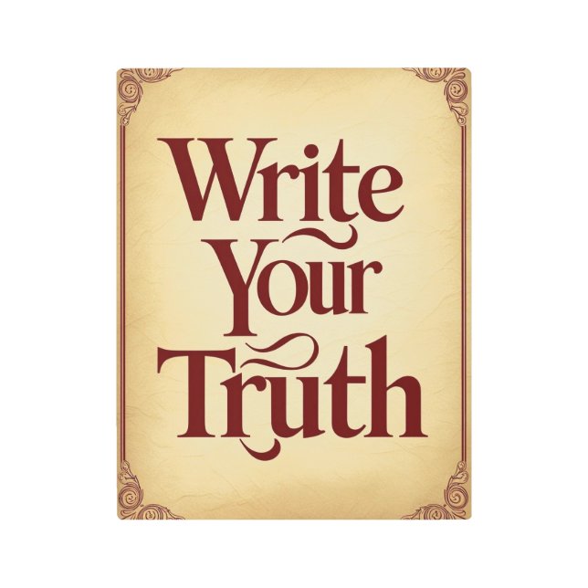 書真実オプション3 メタルプリント (正面)