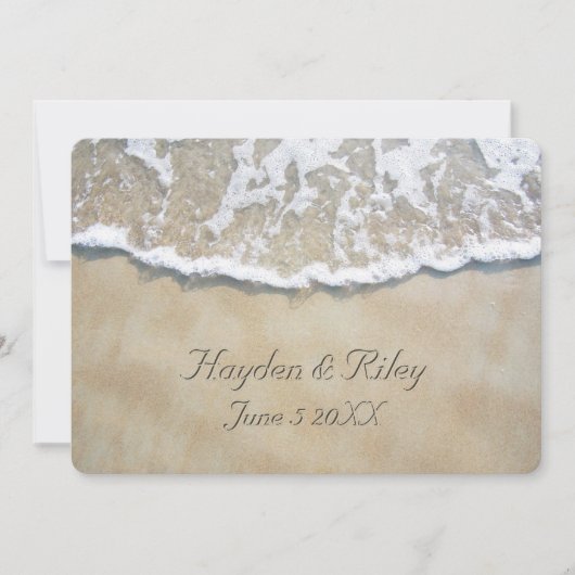 書砂ビーチ結婚式招待状 招待状 (正面)