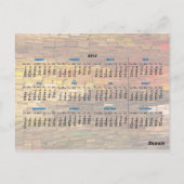 書積みカレンダーはがき ポストカード (裏面)