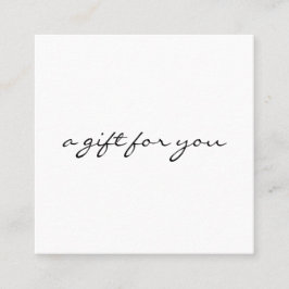 書簡ミニマリスト贈与証書 スクエア名刺