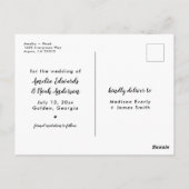 書簡日付はがきを保存 ポストカード (裏面)