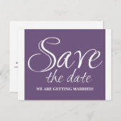 書簡日付はがき、紫を保存 案内ポストカード (正面/裏面)