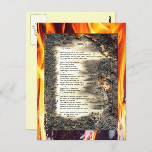 書簡1 ポストカード (正面/裏面)