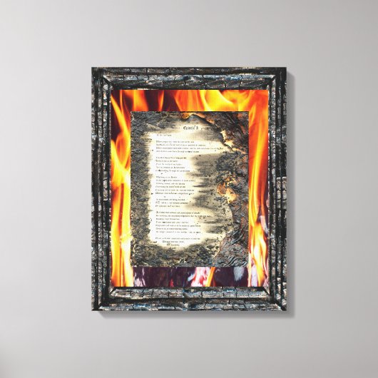 書簡 キャンバスプリント (正面)