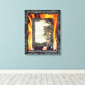 書簡 キャンバスプリント (インサイチュ (ウッドフロア))