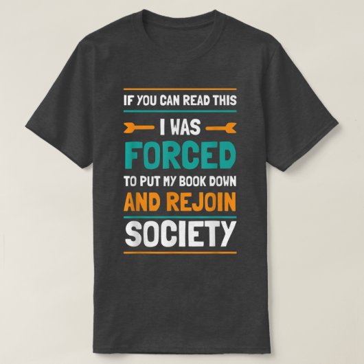 書籍おもしろい引用文アイディアReaders & Bookwor Tシャツ (デザイン正面)