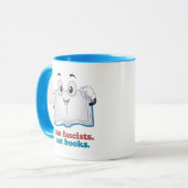 書籍ではないファシストを禁止する マグカップ (正面左)