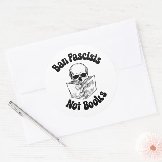 書籍ではないファシストを禁止する ラウンドシール (封筒)
