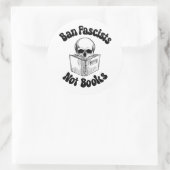 書籍ではないファシストを禁止する ラウンドシール (バッグ)