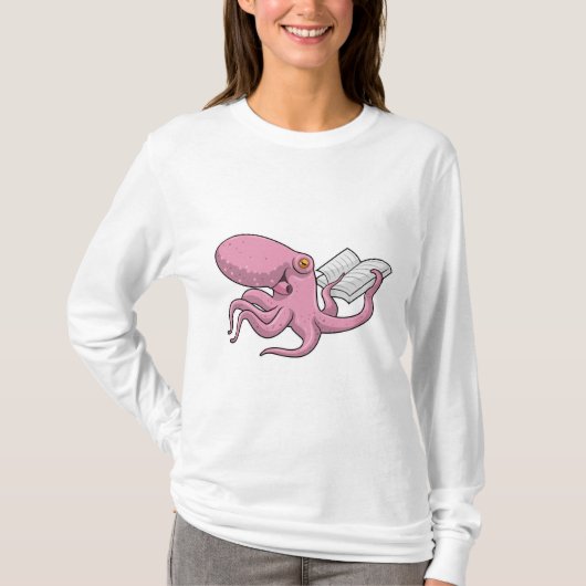 書籍とおたくとしてのタコ Tシャツ (正面)