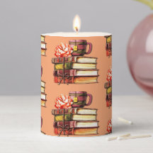 書籍とお茶の桃