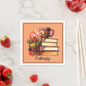 書籍とお茶の桃 スタンダードカクテルナプキン (インサイチュ)