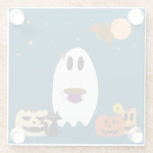 書籍とお茶 ガラスコースター (裏面)