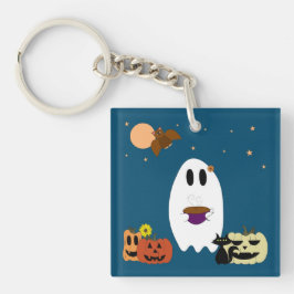 書籍とお茶 キーホルダー