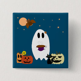 書籍とお茶 缶バッジ