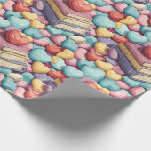 書籍とお菓子バレンタインデー ラッピングペーパー (角)