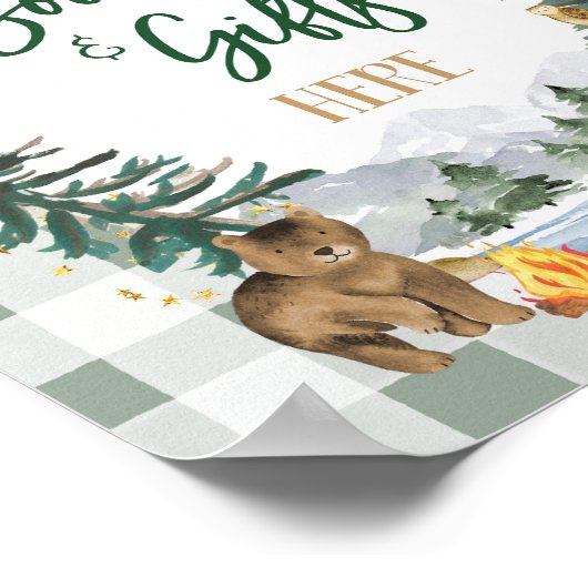 書籍とギフトのパーティー記号 ポスター (角)