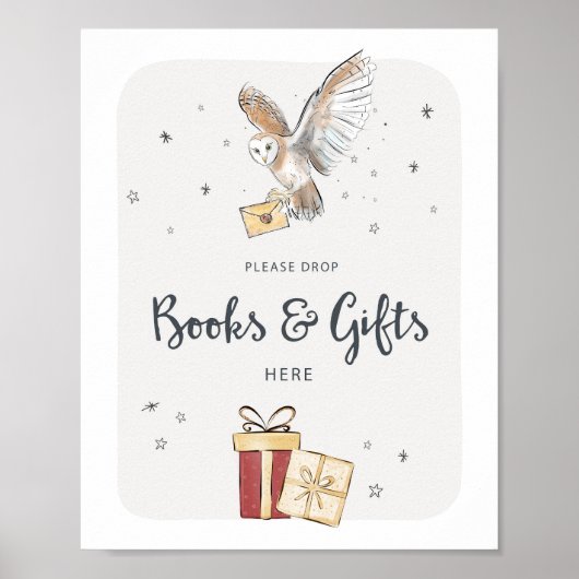 書籍とギフトウィザードのパーティー署名 ポスター (正面)