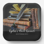 書籍とクイル広場 ペーパープレート (正面)