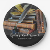 書籍とクイル ペーパープレート (正面)