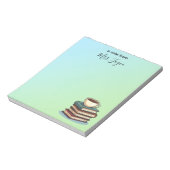書籍とコーヒーのカスタム先生評価 ノートパッド (回転)