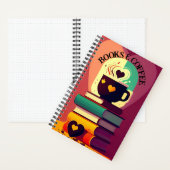 書籍とコーヒーカスタム手帳 ノートブック (内側)