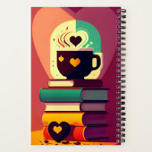 書籍とコーヒーカスタム手帳 ノートブック (裏面)