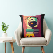 書籍とコーヒー2 クッション (椅子)