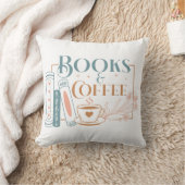 書籍とコーヒー クッション (ブランケット)