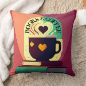 書籍とコーヒー クッション (ブランケット)