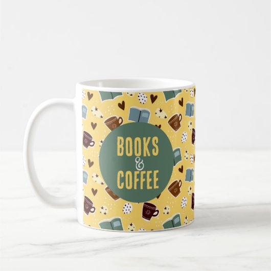 書籍とコーヒー コーヒーマグカップ (左)