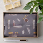 書籍とコーヒー – ブックラバーコラージュ 薄葉紙 (ギフト)