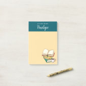 書籍とコーヒー ポストイット (デスク上)