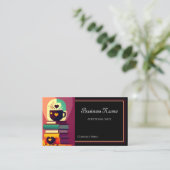 書籍とコーヒー 名刺 (スタンド正面)