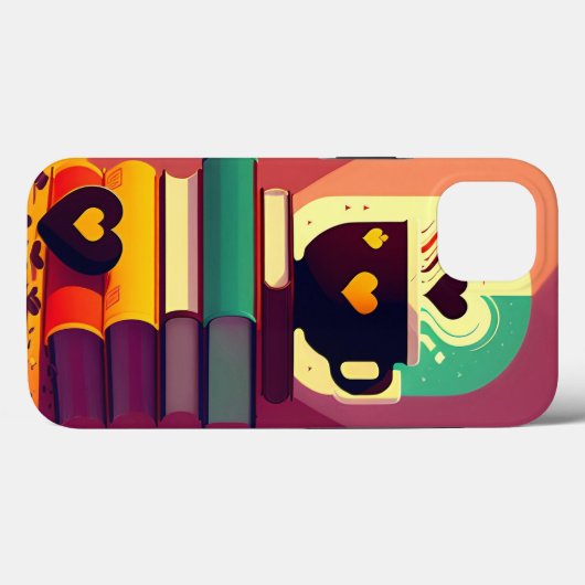 書籍とコーヒー Case-Mate iPhoneケース (裏面 (横))