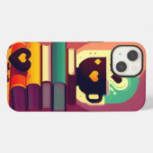 書籍とコーヒー iPhoneケース (裏面横)