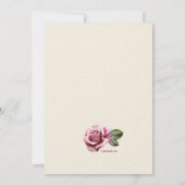 書籍とバラ招待状 招待状 (裏面)