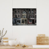 書籍とビストロと肉屋No 9 Old Film ポスター (キッチン)